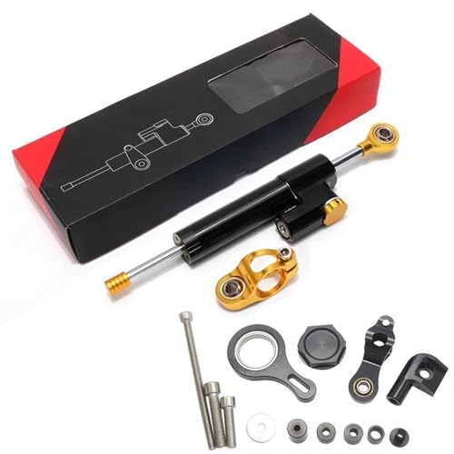 JSFRBMA Lenkungsdämpfer Für YZF R6 2006-2020 Motorrad-Lenkungsdämpfer-Stabilisator Für YZF R1 2002-2016 Richtungsdämpfer-Halterungssatz Lenkung Stabilisator Dämpfer(001) von JSFRBMA