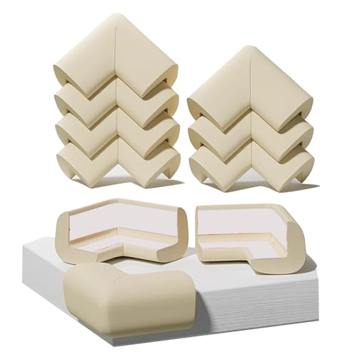 10er-Pack Kantenschutzprofil mit Wasserdichtem und Ölbeständigem Eckleiste Selbstklebend Leicht zu Reinigen(Beige) von JSFYJZYZ