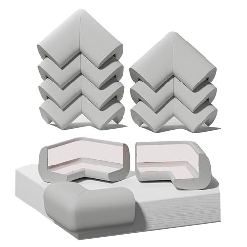10er-Pack Kantenschutzprofil mit Wasserdichtem und Ölbeständigem Eckleiste Selbstklebend Leicht zu Reinigen(Gray) von JSFYJZYZ