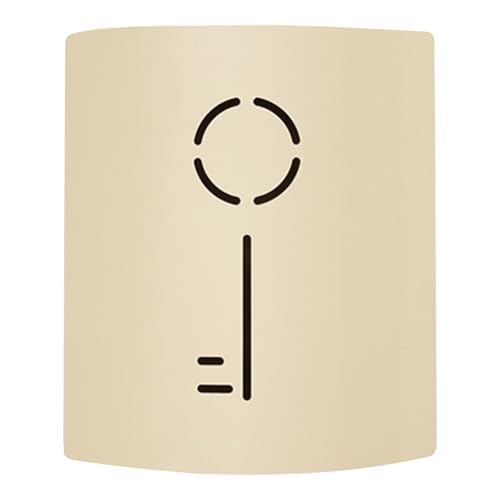 JSFYJZYZ Moderner Schlüsselkasten mit Schlüsselloch-Design, Wandhalterung mit Code, Schlüsselbox Schlüsselschrank für Zuhause und Büro(Beige) von JSFYJZYZ
