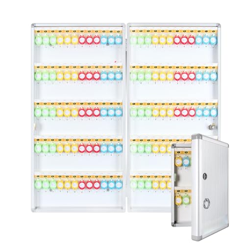 JSFYJZYZ Schlüsselkasten Zur Wandmontage Organisierter Schlüsseltresor für 32 Bis 120 Schlüssel für Zuhause, Büro und Gewerbe(40x78x5cm/15x30x1.9in) von JSFYJZYZ