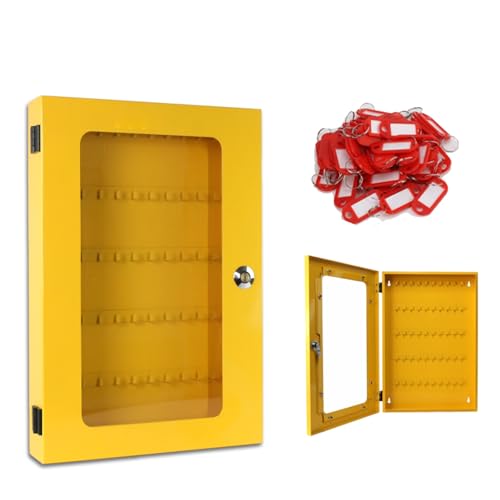 JSFYJZYZ Schlüsselkasten mit Großem Sichtfenster, Sichere Schlüsselschrank für Zuhause, Büro und Schule, für 50/100 Schlüssel(37x7.5x55cm/14x2.9x21in) von JSFYJZYZ