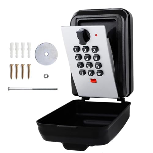 JSFYJZYZ Schlüsselkasten mit Programmierbarem Code Wetterfester Schlüsselschrank für Zuhause, Büro, Hotel, Schule und Mehr JSFYJZYZ Schlüsselkasten mit Programmierbarem Code Wetterfester Schlüsselschrank für Zuhause, Büro, Hotel, Schule und Mehr von JSFYJZYZ