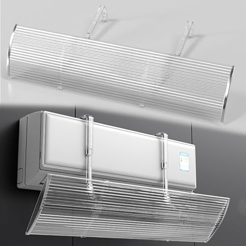 JSFYJZYZ Verstellbares 180° Windabweiser für Klimaanlagen, Energiesparendes PVC-Luftleitblech 45%, Multidirektionale Luftstromregelung(130x18cm/51x7in) von JSFYJZYZ