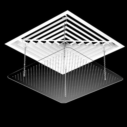 JSFYJZYZ Windabweiser für kalte klimaanlage, verstellbare Metallkette, Keine Installation erforderlich, Kondensations- und Luftstromkontrolle(30x30cm/11x11in) von JSFYJZYZ