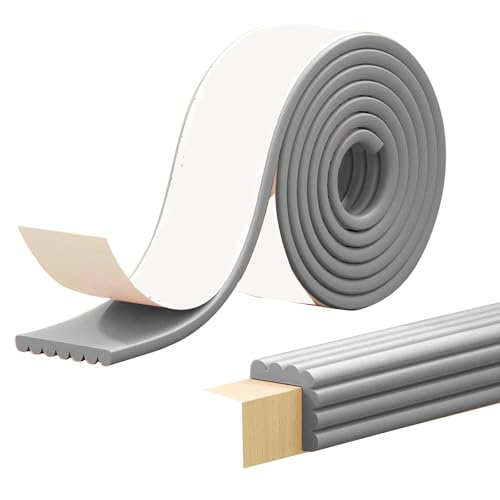Kantenschutzprofil Kantenschutz Selbstklebend Leisten Selbstklebend Wasserdicht, Extra Breit für Sicherheit im Haus(Gray,200x8x0.8cm) von JSFYJZYZ