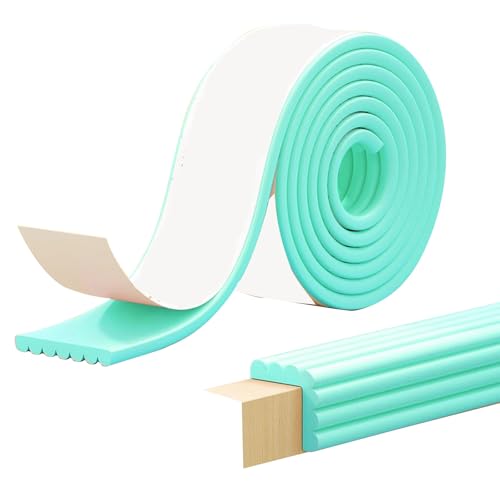 Kantenschutzprofil Kantenschutz Selbstklebend Leisten Selbstklebend Wasserdicht, Extra Breit für Sicherheit im Haus(Green,500x8x0.8cm) von JSFYJZYZ