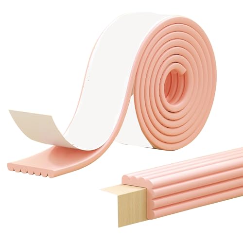 Kantenschutzprofil Kantenschutz Selbstklebend Leisten Selbstklebend Wasserdicht, Extra Breit für Sicherheit im Haus(Pink,200x8x0.8cm) von JSFYJZYZ
