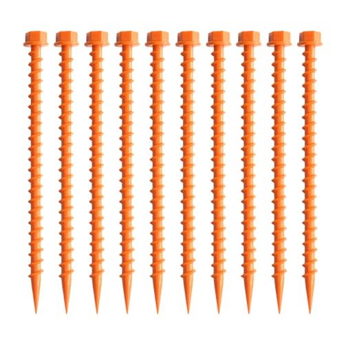 10 Pcs Kunststoffzeltstifte Plastikzelt Nägel Zum Befestigen Von Camping Zelt Regen Planen Garten Markisen Für Den Außenbereich von JSGHGDF