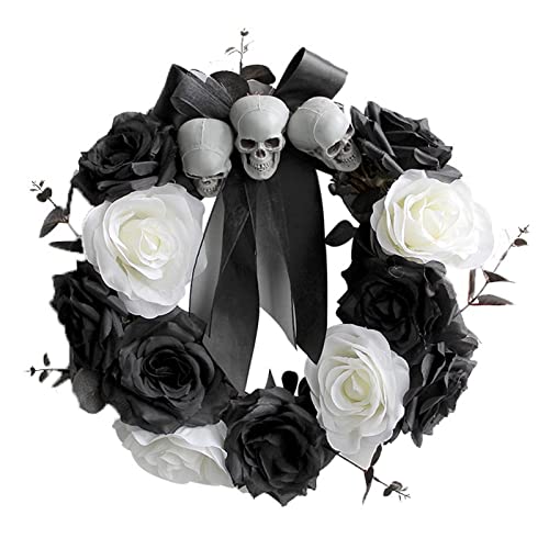 JSGHGDF Dekorativer Totenkopf Rosenkranz Halloween Hängeornament Horror Party Hausbedarf Geschenke Nachbarn von JSGHGDF