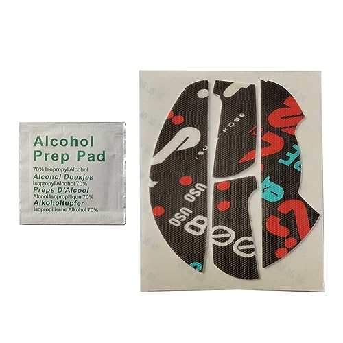 JSGHGDF 1 Set Maus-Griptape, Maus-Skates, Seitenaufkleber, schweißresistentes Klebeband für Zomie EC2-CW von JSGHGDF