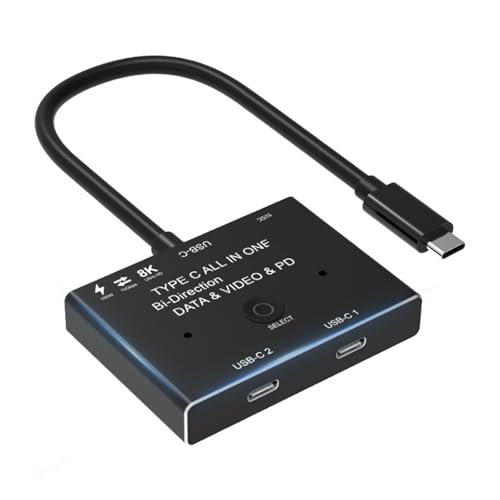 JSGHGDF 10gbit / S 8K Typ C Zwei Geräteschalter Für Schnelle Signale Quelle Änderung In Spielen Und Präsentationen von JSGHGDF