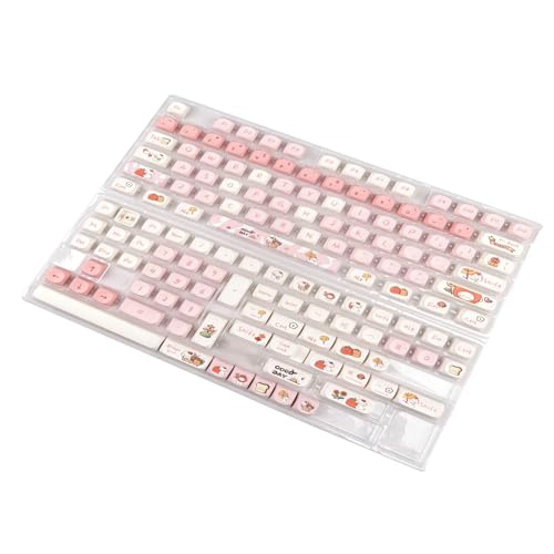 JSGHGDF 144Keys Farbstoff-Sublimationstastenkappen-Set für 61879698104108 MX Switching Mechanische Tastaturen von JSGHGDF