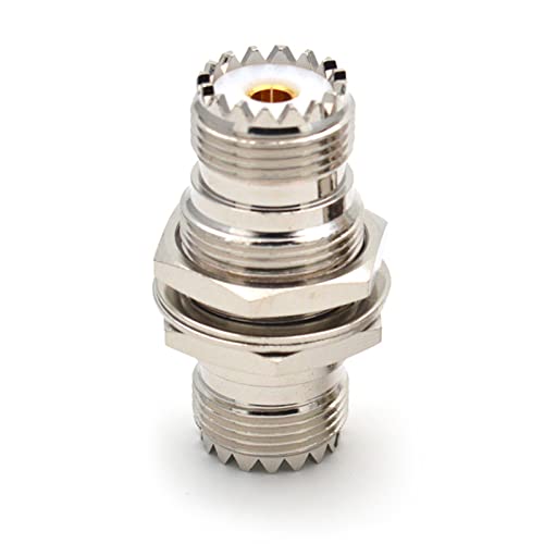 JSGHGDF 1pc UHF KKY SL16KKY M FEMPIE DEM FEMPY UHF Femal Female RF COAXial Stecker Adapter Testwandler von JSGHGDF