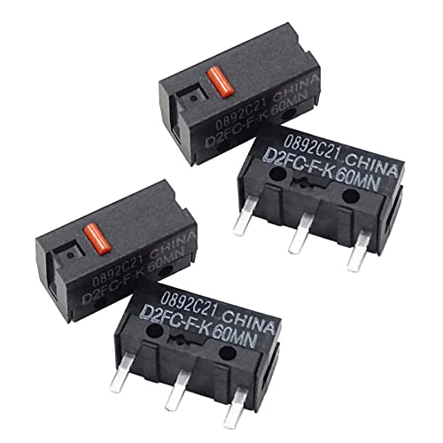 JSGHGDF 4 x Maus D2FC-F-K (60 M Klicks) Maustastenbegrenzung von JSGHGDF