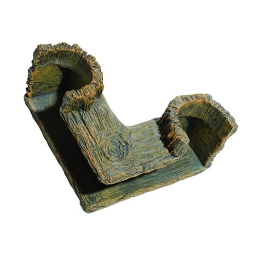 JSGHGDF Aquarien Dekoration Schutz Eckhöhle Harz Fischtank Verstecktunnel Für Kleine Fische Und Garnelenfischtanks Landschaft Aquarien Höhle Dekore Für Kleine Fischgarnelen von JSGHGDF