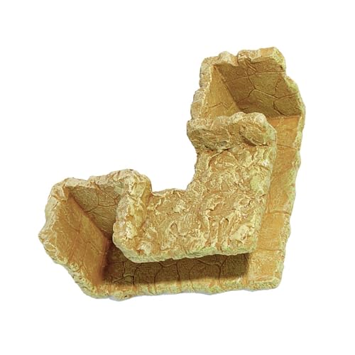 JSGHGDF Aquarien Dekoration Schutz Eckhöhle Harz Fischtank Verstecktunnel Für Kleine Fische Und Garnelenfischtanks Landschaft Aquarien Höhle Dekore Für Kleine Fischgarnelen von JSGHGDF