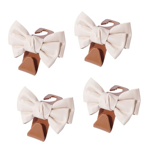 JSGHGDF Auto Rücksitz Bowknot Hook Organisatoren 4 Pack Abs von JSGHGDF