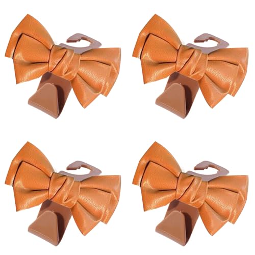 JSGHGDF Auto Rücksitz Bowknot Hook Organisatoren 4 Pack Abs von JSGHGDF