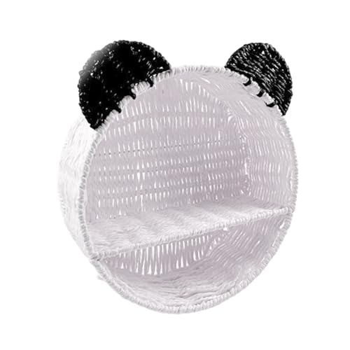 JSGHGDF Bärenohrform Schwimmende Regale Rattan Gewebtes Wandregal Hängende Aufbewahrungskorb Kleines Anlagen Display Rack Home Und Büro von JSGHGDF