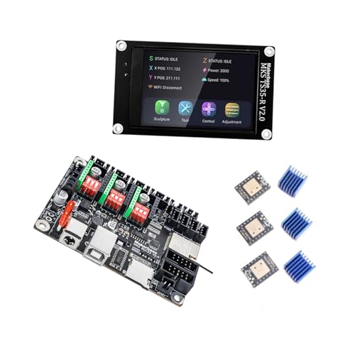 JSGHGDF DLC32 V2.1 Graviermaschine Steuerplatine 32Bit GRBL Offline Controller TS35 LCD Bildschirm TMC2209 Motortreiber JSGHGDF DLC32 V2.1 Graviermaschine Steuerplatine 32Bit GRBL Offline Controller TS35 LCD Bildschirm TMC2209 Motortreiber von JSGHGDF