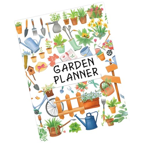 JSGHGDF Gartenplaner Umfassende Gemüsegarten Buch 12 Monate Pflanzenpflege Gartenplanung Notizbuch von JSGHGDF