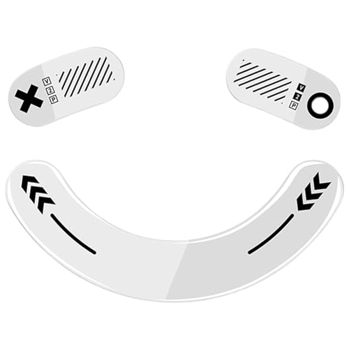 JSGHGDF Glas-Mausfüße für Spielmaus verbessern das Spielen präzise und Geschwindigkeit, glattes Mausgleit-Pad von JSGHGDF