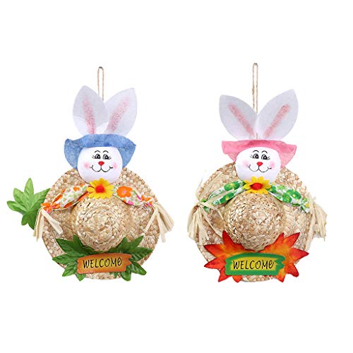 JSGHGDF Happy Party Strohhut Tür hängende Kranz Home Wall Decorations JSGHGDF Happy Party Strohhut Tür hängende Kranz Home Wall Decorations von JSGHGDF
