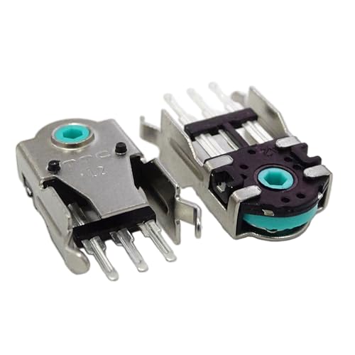 JSGHGDF Maus-Encoder, 12 mm, Goldgrün, Goldkerne, hochpräzise, 2 Stück von JSGHGDF