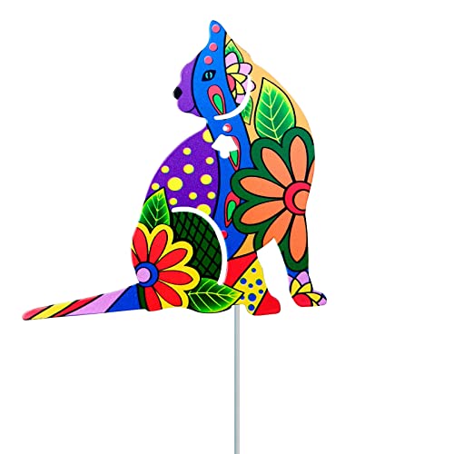 JSGHGDF Metall Bunte Katze Geformte Einsatzgarten Steckkunstdekorationen Für Outdoor Cottage Garage Scheune Park Hinterhof Ornament Garten Stake Für Draußen JSGHGDF Metall Bunte Katze Geformte Einsatzgarten Steckkunstdekorationen Für Outdoor Cottage Garage Scheune Park Hinterhof Ornament Garten Stake Für Draußen von JSGHGDF
