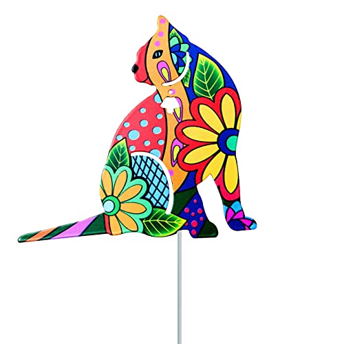 JSGHGDF Metall Bunte Katze Geformte Einsatzgarten Steckkunstdekorationen Für Outdoor Cottage Garage Scheune Park Hinterhof Ornament Garten Stake Für Draußen JSGHGDF Metall Bunte Katze Geformte Einsatzgarten Steckkunstdekorationen Für Outdoor Cottage Garage Scheune Park Hinterhof Ornament Garten Stake Für Draußen von JSGHGDF