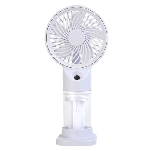 JSGHGDF Miniatur Handheld Desk Fan Portable Battery Operated USB Rechargeable Misting Fan for Travel Office Outdoor Use JSGHGDF Miniatur Handheld Desk Fan Portable Battery Operated USB Rechargeable Misting Fan for Travel Office Outdoor Use von JSGHGDF