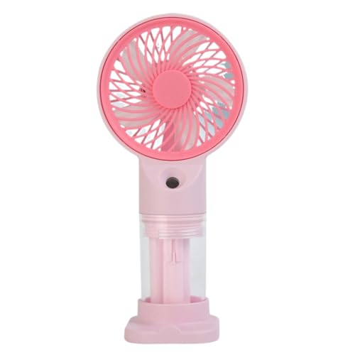 JSGHGDF Miniatur Handheld Desk Fan Portable Battery Operated USB Rechargeable Misting Fan for Travel Office Outdoor Use von JSGHGDF