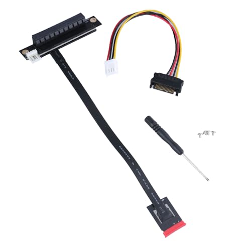 JSGHGDF PCIexpress 8X Verlängerungskabel Unterstützt 2230 Socket Geräte Mit Einer Schnellen Geschwindigkeit Mit 4Pin Stromverbindung von JSGHGDF