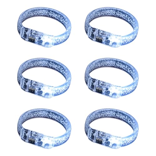 JSGHGDF Packung Mit 6 Leuchtenden Armbändern Für Kinder Partys Acryl LED Leuchten Armbänder Accessoire Festival Werbegeschenke Schmuck LED Light Bracelets JSGHGDF Packung Mit 6 Leuchtenden Armbändern Für Kinder Partys Acryl LED Leuchten Armbänder Accessoire Festival Werbegeschenke Schmuck LED Light Bracelets von JSGHGDF