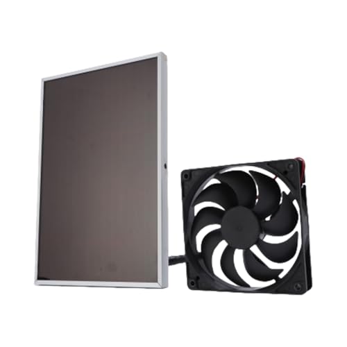 JSGHGDF Solar Power Fan Set Solar Abluftventilator Solarbetriebene Lüftung Ventilator für Hühnerstall, Gewächshäuser und Haustierhäuser JSGHGDF Solar Power Fan Set Solar Abluftventilator Solarbetriebene Lüftung Ventilator für Hühnerstall, Gewächshäuser und Haustierhäuser von JSGHGDF