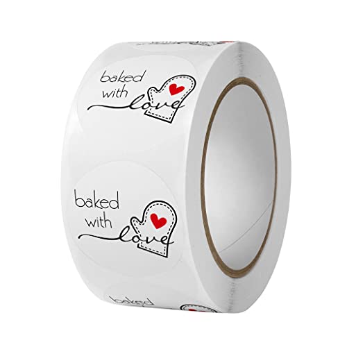 JSGHGDF Stück Runde „Bake with Love“ Aufkleber Selbstklebende Aufkleber Für Brot Backen Bäckerei Kekstüte Hochzeit Weihnachten JSGHGDF Stück Runde „Bake with Love“ Aufkleber Selbstklebende Aufkleber Für Brot Backen Bäckerei Kekstüte Hochzeit Weihnachten von JSGHGDF