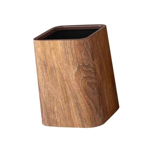 JSGHGDF Stylishes Brown Desktop Abfallkorb Mülleimer Mit Holzkörnern Finish Für Schlafzimmer Und Büros Miniaturmüll Dose JSGHGDF Stylishes Brown Desktop Abfallkorb Mülleimer Mit Holzkörnern Finish Für Schlafzimmer Und Büros Miniaturmüll Dose von JSGHGDF