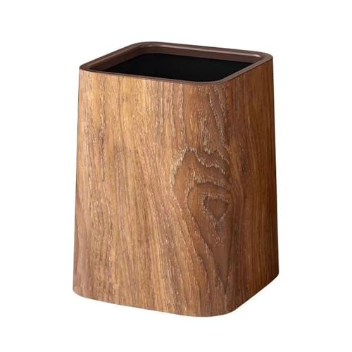JSGHGDF Stylishes Brown Desktop Abfallkorb Mülleimer Mit Holzkörnern Finish Für Schlafzimmer Und Büros Miniaturmüll Dose JSGHGDF Stylishes Brown Desktop Abfallkorb Mülleimer Mit Holzkörnern Finish Für Schlafzimmer Und Büros Miniaturmüll Dose von JSGHGDF