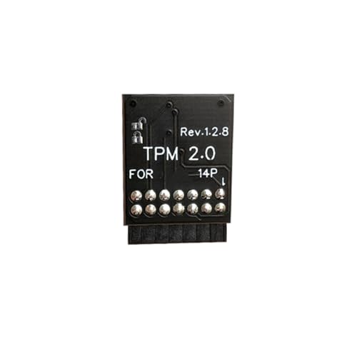 JSGHGDF TPM2.0 Verschlüsselungssicherheitsmodul Remote Karte Upgraded LPC TPM2.0 Prozessormodul 14Pin Board Für Motherboards von JSGHGDF