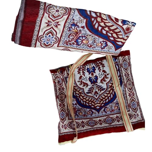 JSGHGDF Traditionelle Blumengebetsmatte Tränenresistente Polyester Fade Proof Farbfaltblatt Teppich Mit Tasche Für Religiöse Praxis JSGHGDF Traditionelle Blumengebetsmatte Tränenresistente Polyester Fade Proof Farbfaltblatt Teppich Mit Tasche Für Religiöse Praxis von JSGHGDF