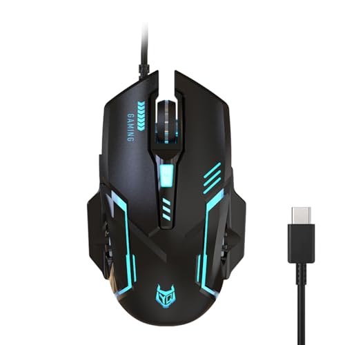 JSGHGDF USB C Gaming Hintergrundbeleuchtete 1600 2400 3600DPI PC USB Geräte JSGHGDF USB C Gaming Hintergrundbeleuchtete 1600 2400 3600DPI PC USB Geräte von JSGHGDF