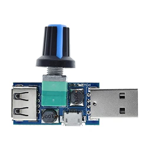 JSGHGDF USB Lüftergeschwindigkeitsregulierung Controller 4V-12V Für Computer Chassis Lüfter Multi Grear Lüfter Governor Manual Speed ​​Regulation von JSGHGDF