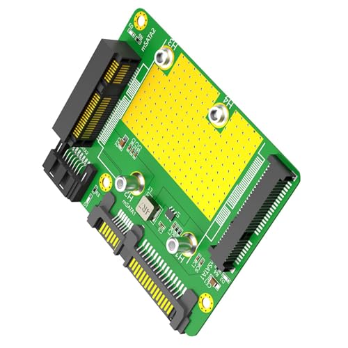 JSGHGDF Zwei MSATA Zu SATA3.0 Adapter MSATA Reader Kartenkonverter Zwei Festplatten von JSGHGDF