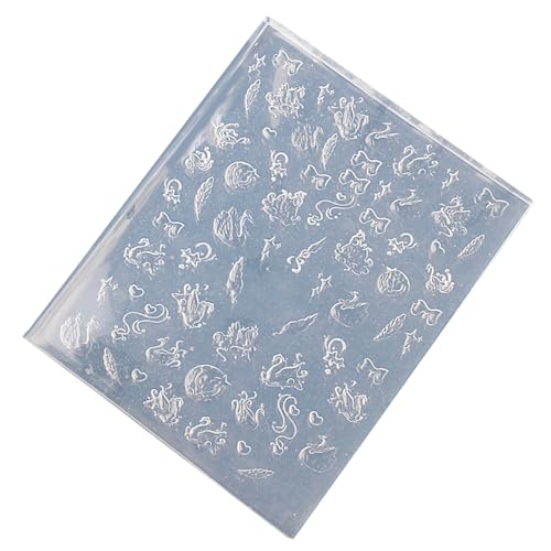 Professionelle geprägte Nagelkunst-Form, Silikon-Bastelwerkzeug für florale Tiermuster, Nägel, Kunstzubehör, Form Professionelle geprägte Nagelkunst-Form, Silikon-Bastelwerkzeug für florale Tiermuster, Nägel, Kunstzubehör, Form von JSGHGDF