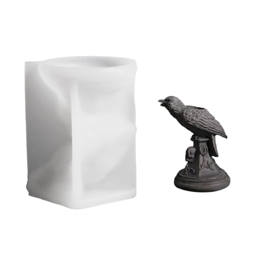 Wiederverwendbare Silikon-Eulen-Kerzenform mit glatten Oberflächen für Kunstharz, Kunst, Schmuck, Basteln, Halloween, Weihnachtsdekoration von JSGHGDF