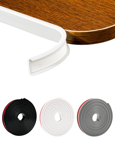 JSIWOTH Möbelkantenband Selbstklebend U-Form – Flexibler Kantenschutz Aus TPE, Stoßfest & Wasserdicht für Möbel, Türen, Tische, einfach zu Montieren, 20mm x 5M von JSIWOTH