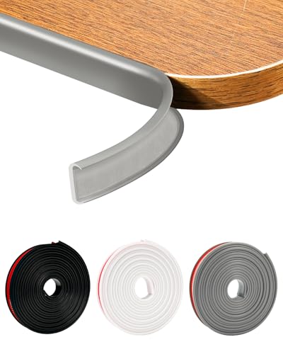 JSIWOTH Möbelkantenband Selbstklebend U-Form – Flexibler Kantenschutz Aus TPE, Stoßfest & Wasserdicht für Möbel, Türen, Tische, einfach zu Montieren, 20mm x 5M von JSIWOTH