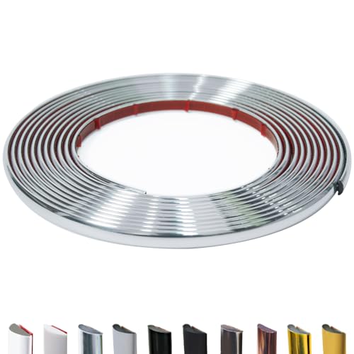 JSIWOTH Selbstklebende Zierleiste, 8M Glänzend Silber D-Form Flexible und Selbstklebende Zierleiste JSIWOTH Selbstklebende Zierleiste, 8M Glänzend Silber D-Form Flexible und Selbstklebende Zierleiste von JSIWOTH