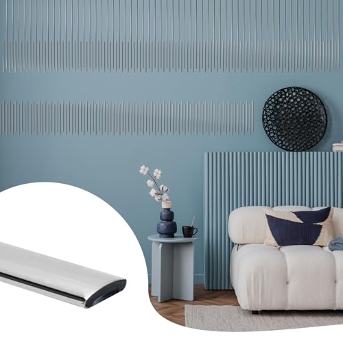 JSIWOTH 16M Selbstklebende Zierleisten & Wandleisten, Silber Flexible PVC Abdeckleisten, Kantenschutz für Fenster, Türen, Spiegel, Küchenrückwand & Möbel(B:1 cm, D:0,25 cm) JSIWOTH 16M Selbstklebende Zierleisten & Wandleisten, Silber Flexible PVC Abdeckleisten, Kantenschutz für Fenster, Türen, Spiegel, Küchenrückwand & Möbel(B:1 cm, D:0,25 cm) von JSIWOTH